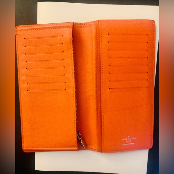 Louis Vuitton Orange Monogram Wallet - Picture 4 of 11